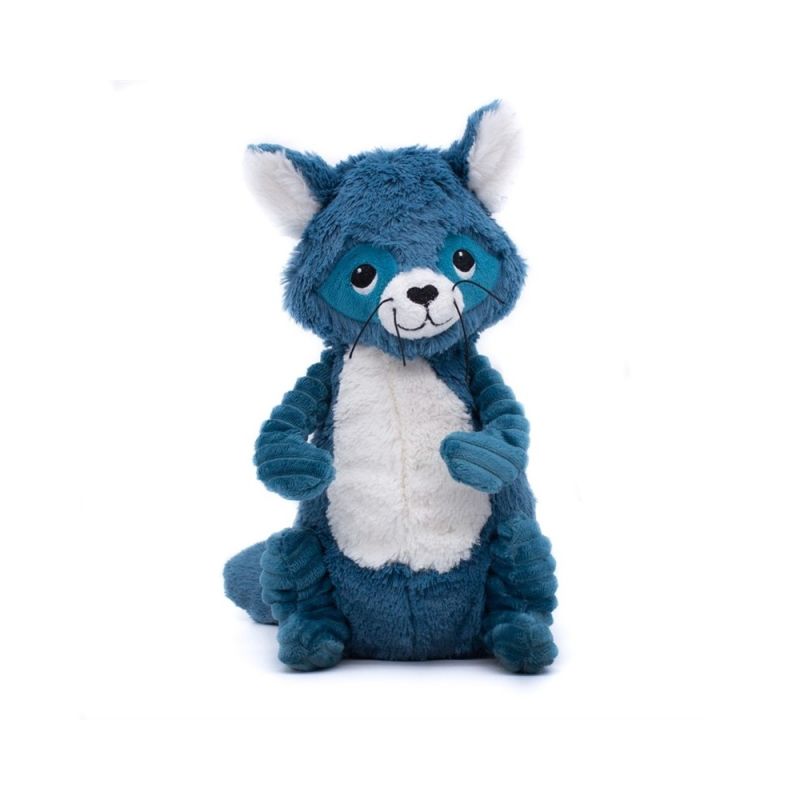 Les déglingos - les ptipotos - netoitou raton laveur bleu - peluche 27 cm 